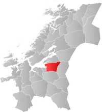 Localisation de Stjørdal