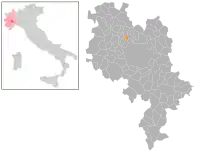 Localisation de Chiusano d'Asti