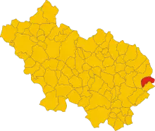 Localisation de Acquafondata