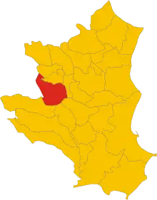 Localisation de Caccuri