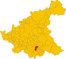 Localisation de Castel di Tora