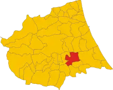 Localisation de Cellino Attanasio