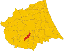 Localisation de Colledara