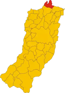 Localisation de Luzzara