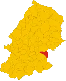 Localisation de Macchia Valfortore