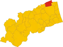 Localisation de Montefiore dell'Aso