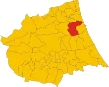 Localisation de Mosciano Sant'Angelo