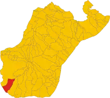 Localisation de Motta San Giovanni