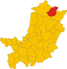 Localisation de Palazzuolo sul Senio