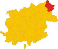 Localisation de San Bartolomeo in Galdo