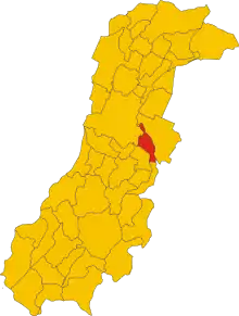 Localisation de San Cesario sul Panaro