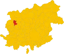 Localisation de San Lorenzello