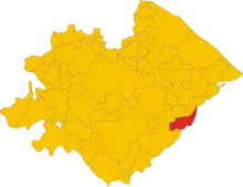 Localisation de San Lorenzo in Campo