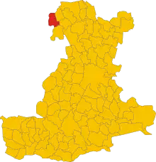 Localisation de San Pietro in Gu