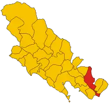 Localisation de Sarzana