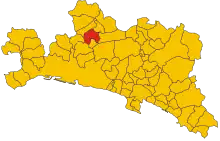 Localisation de Savignone