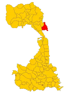 Localisation de Valduggia