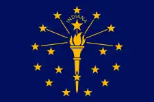 Drapeau de l'Indiana.