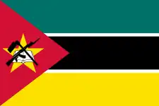 Drapeau du Mozambique.