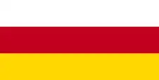 Drapeau de l'Ossétie du Sud-Alanie