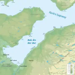 Carte de la baie des Ha! Ha!