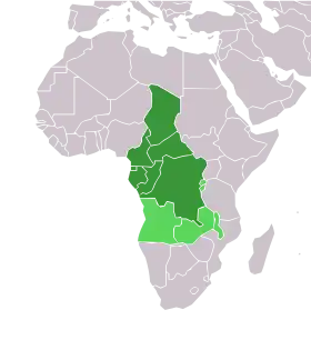 Pays classés en Afrique centrale  Pays parfois classés en Afrique centrale
