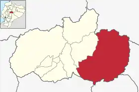 Localisation de Canton de Baños de Agua Santa