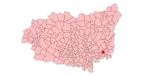 Localisation de Bercianos del Real Camino