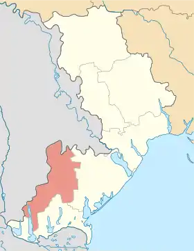 Localisation de Raïon de Bolhrad