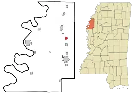 Localisation de Mound Bayou