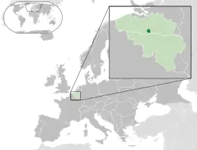 Localisation de Région de Bruxelles-Capitale