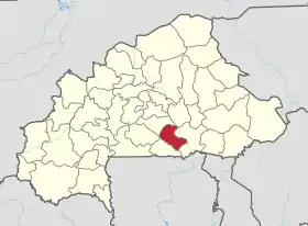 Localisation de Zoundwéogo