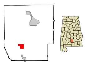 Localisation de Georgiana