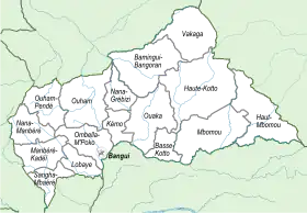 Localisation de Préfectures