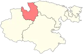 Localisation de Raïon de Tchaoun