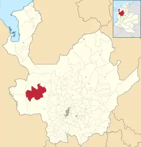 Localisation de Frontino