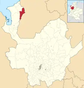 Localisation de San Pedro de Urabá