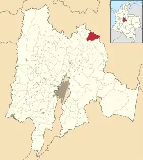 Localisation de Guachetá