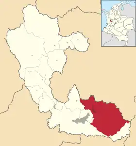 Localisation de Santa Rosa de Cabal