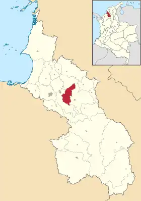 Localisation de San Juan de Betulia