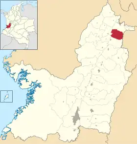 Localisation de Obando