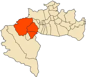 Localisation de Daïra d'Ouled Djellal