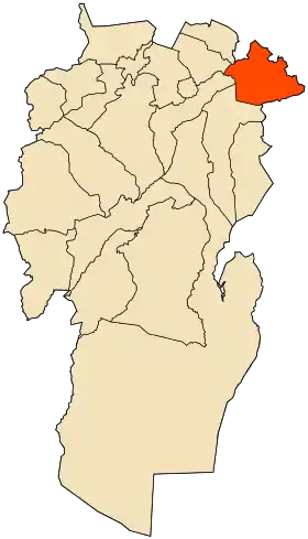 Localisation de Aïn Touila