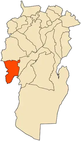 Localisation de El Oueldja