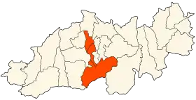 Localisation de Daïra d'Ouled Yaïch