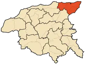 Localisation de Daïra de Beni Haoua