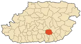 Localisation de Aïn El HammamAsqif n Ṭmana