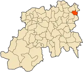 Localisation de El Azizia