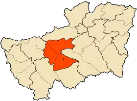 Localisation de Daïra de M'daourouch