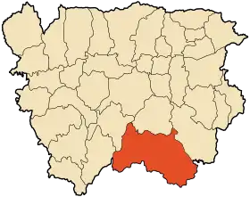 Localisation de Tarik Ibn Ziad